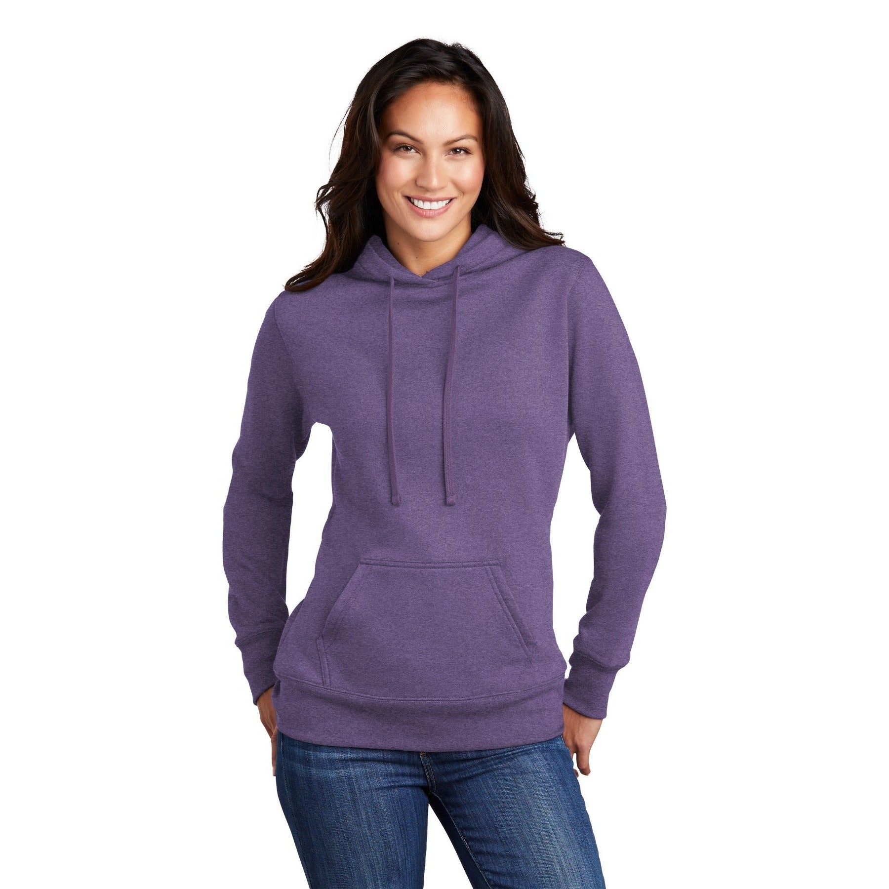 Port & Company-Port & Company ® Women's Core Fleece Pullover Hooded Sweatshirt LPC78H-MedTech-4
